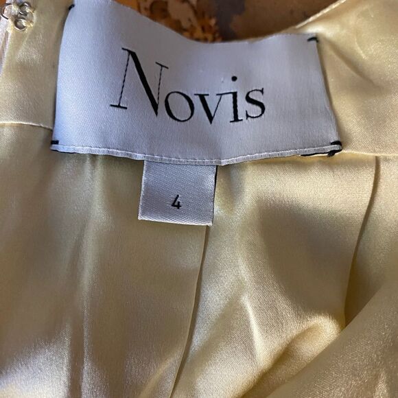 NOVIS Silk Mini Dress Size 4 - Picture 6 of 8